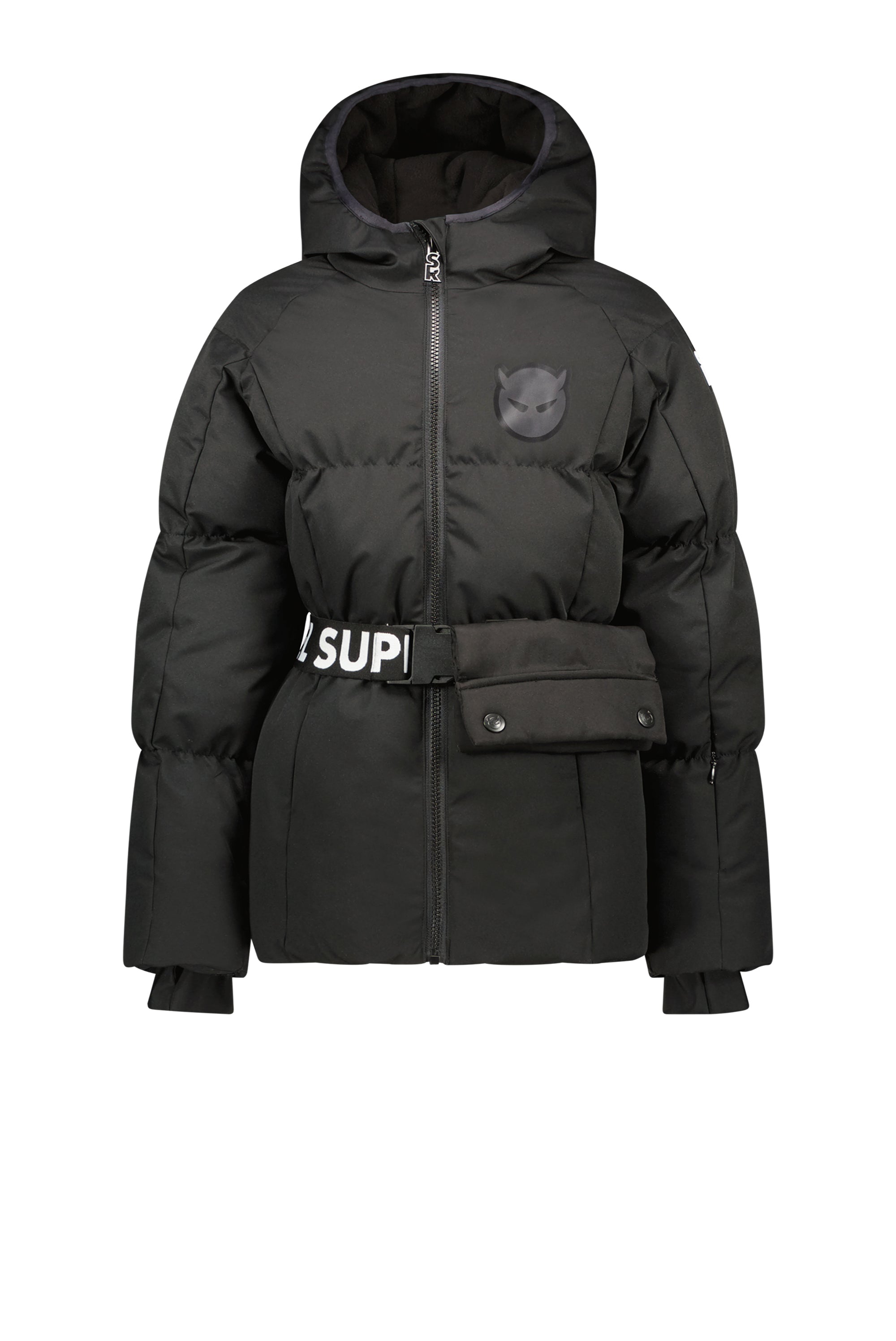 Black puffer bomber jacket on sale